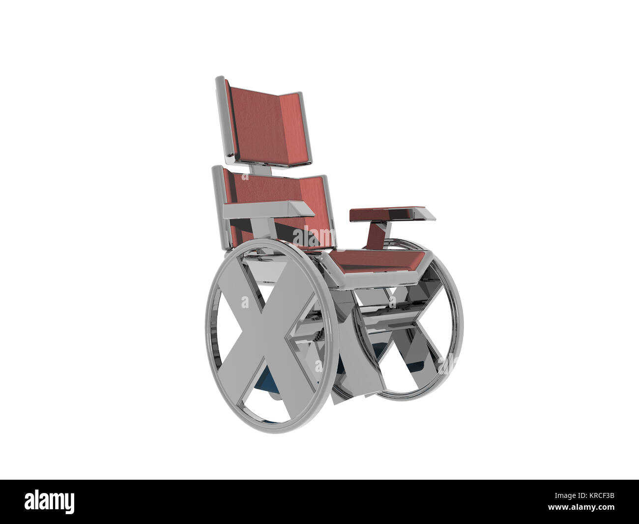wheelchair exempted from x-man Stock Photo