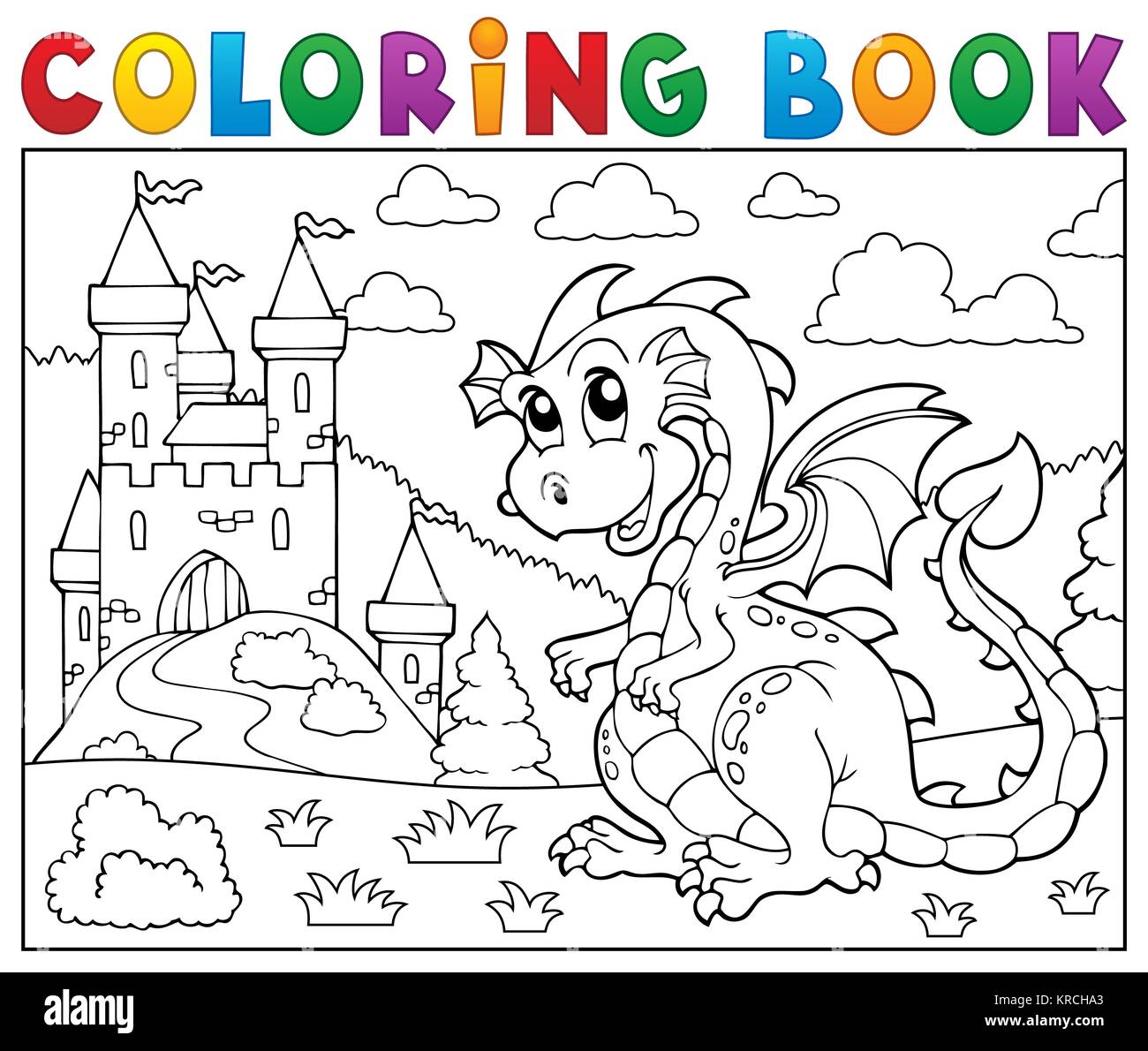 Colour Illustration Paint Draw Castle High Resolution Stock Photography And Images Alamy