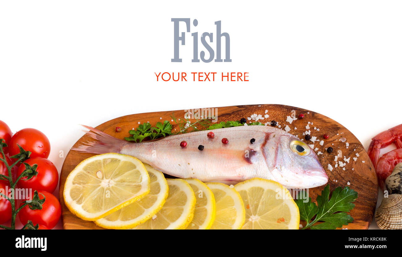 Fresh fish and seafood Stock Photo - Alamy