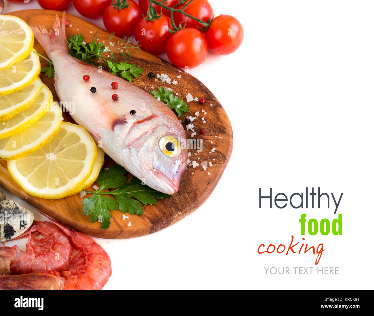 Fresh fish and seafood Stock Photo Alamy