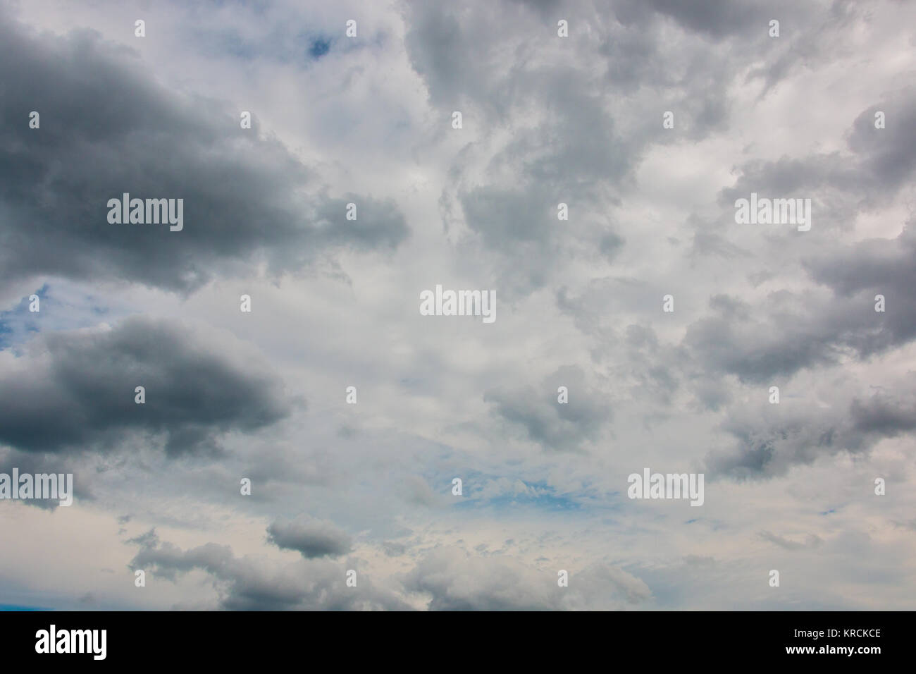 The sky full of white and gray clouds Stock Photo