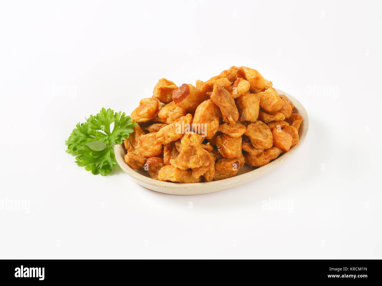 Fried pieces of pork rind and fat Stock Photo Alamy