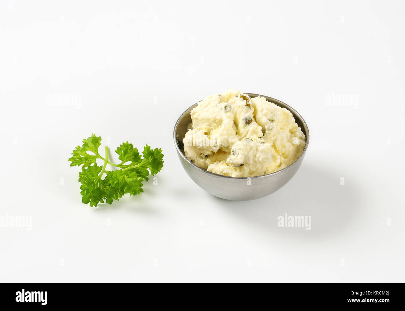 Homemade cottage cheese spread Stock Photo Alamy