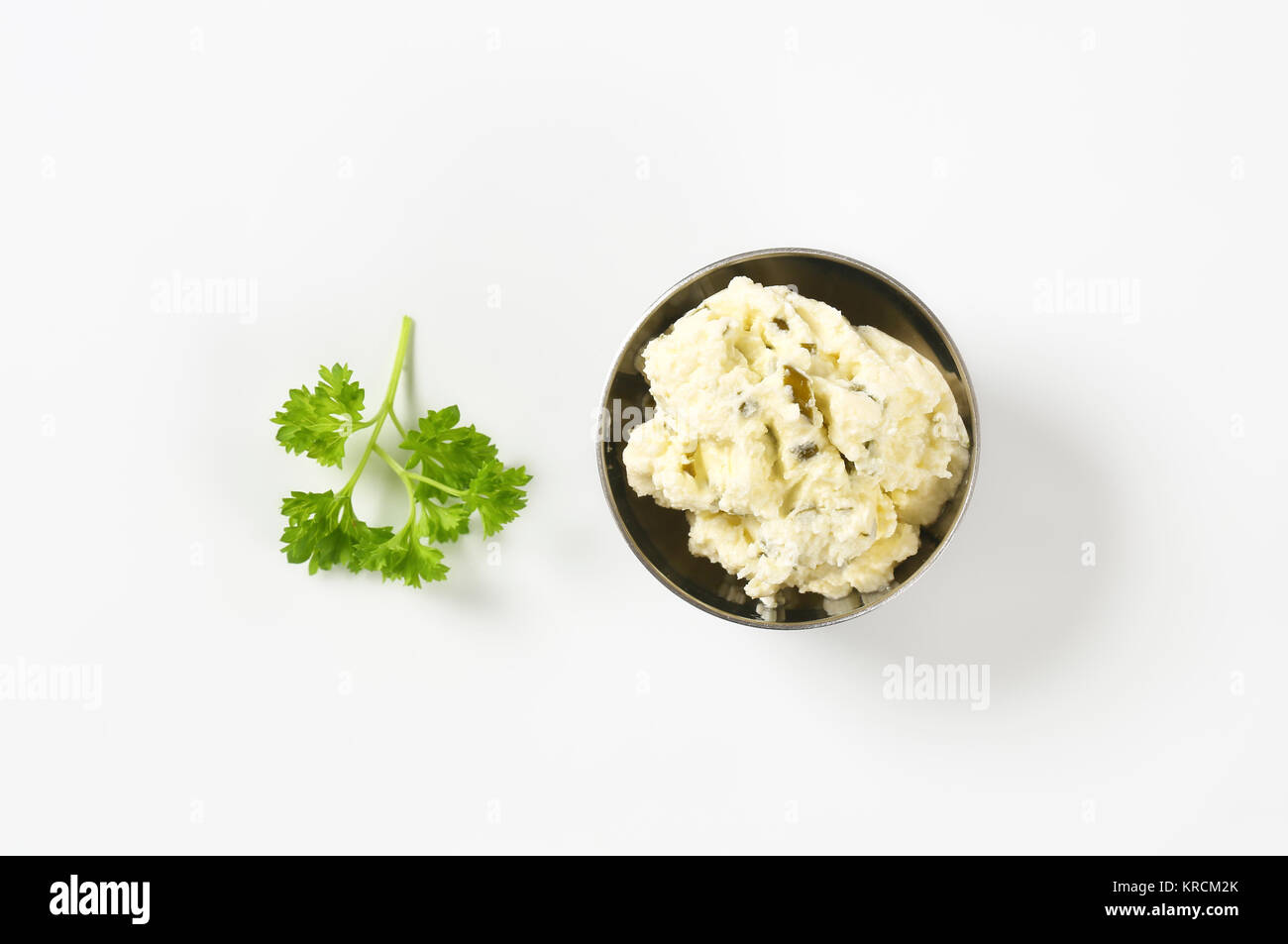Homemade cottage cheese spread Stock Photo Alamy