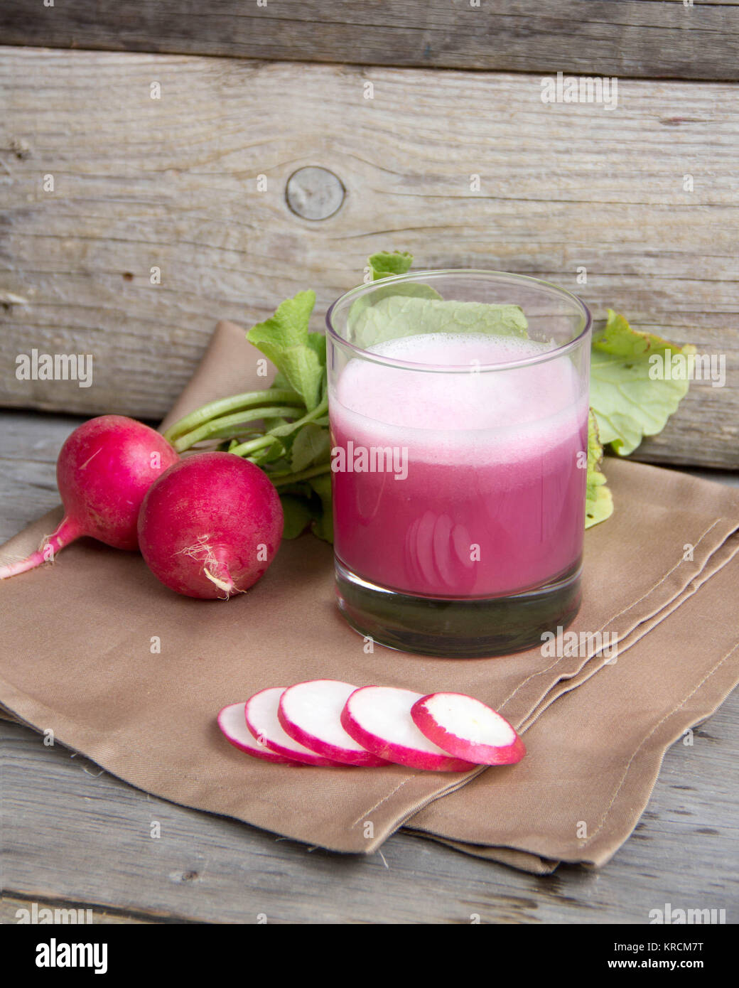 Fresh radish smoothy juice Stock Photo Alamy