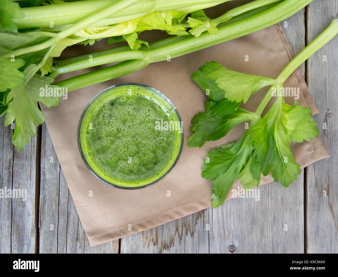 Fresh celery smoothie juice Stock Photo Alamy
