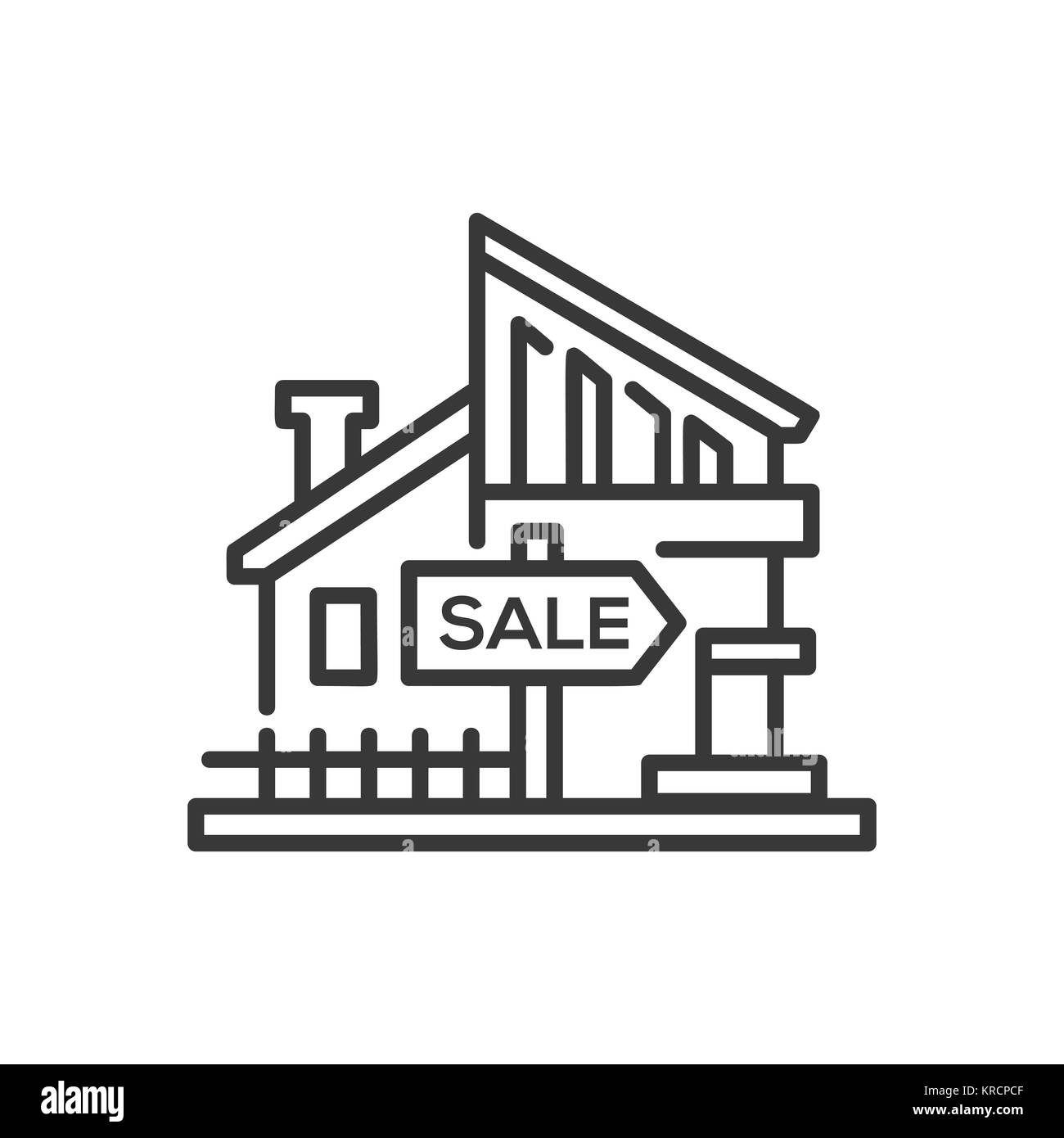 Property for sale sign Black and White Stock Photos & Images Alamy