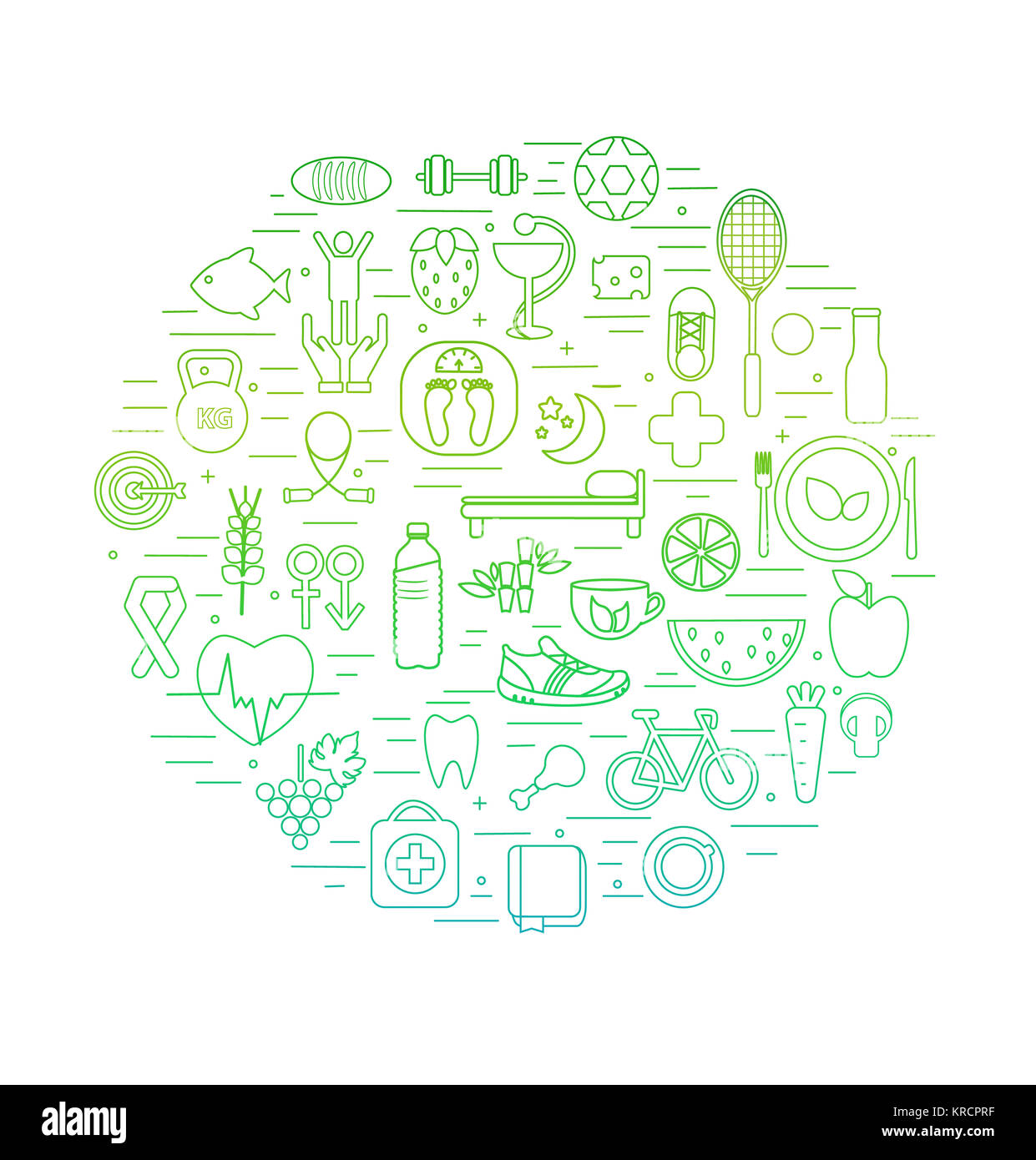 Concept of healthy lifestyle. Stock Photo