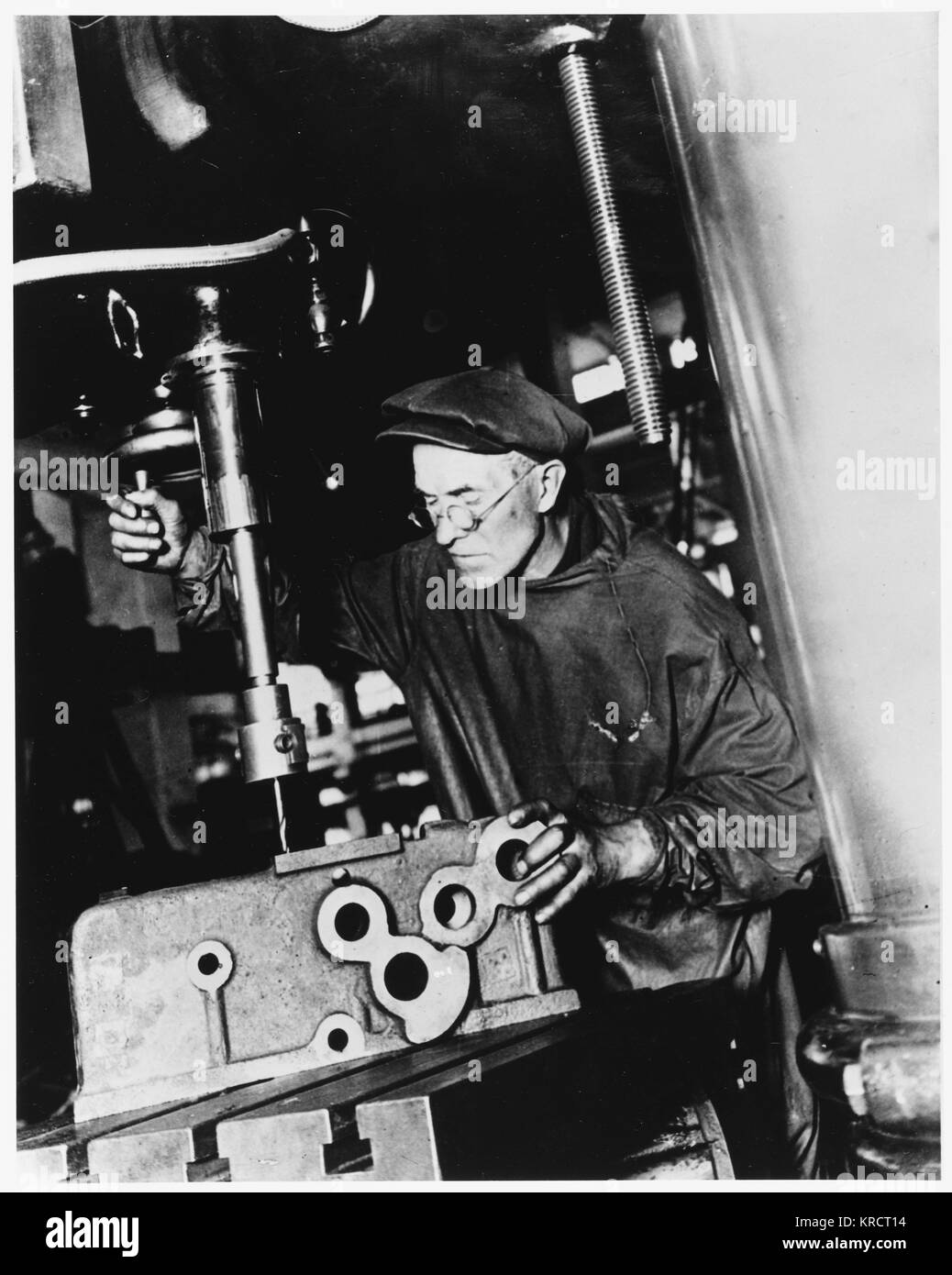 N Filipovva at work in a Moscow engineering plant (Krasny Proletarii ...