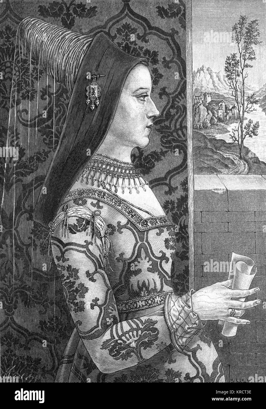 MARIE DE BOURGOGNE duchesse be Bourgogne (Burgundy) daughter & heiress