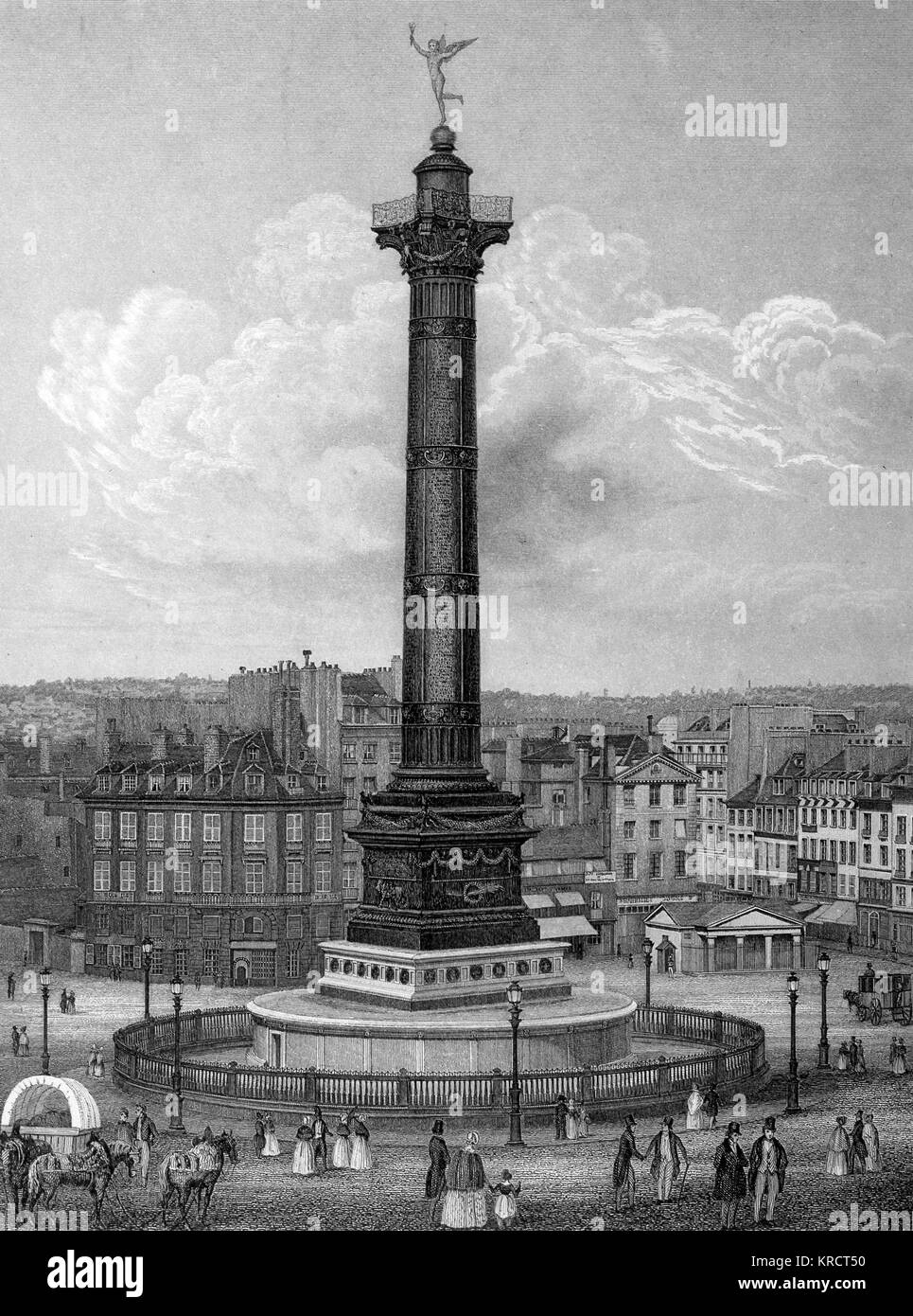 PARIS/PLACE BASTILLE Stock Photo