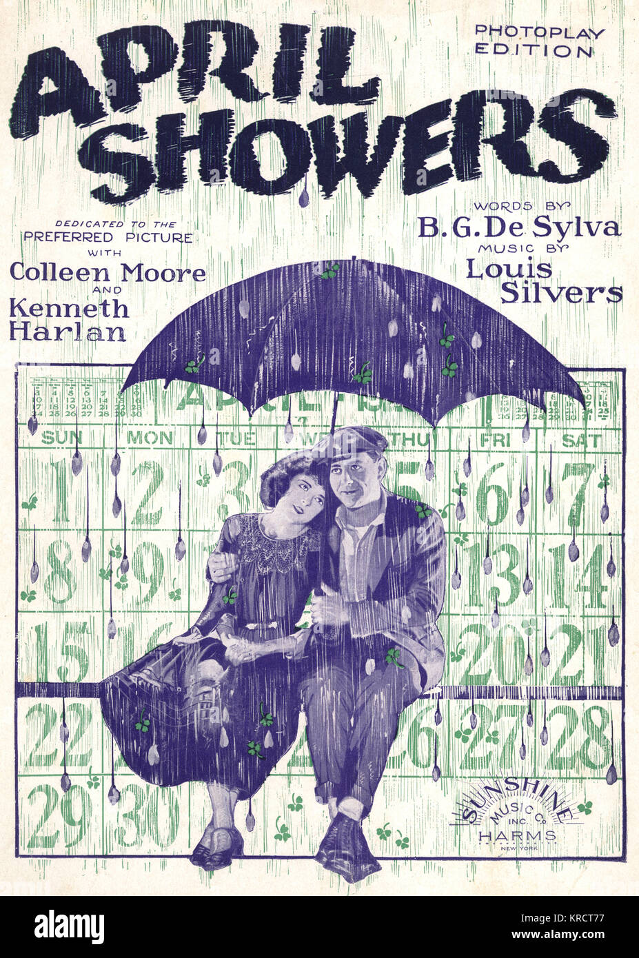 April showers Date: 1921 Stock Photo