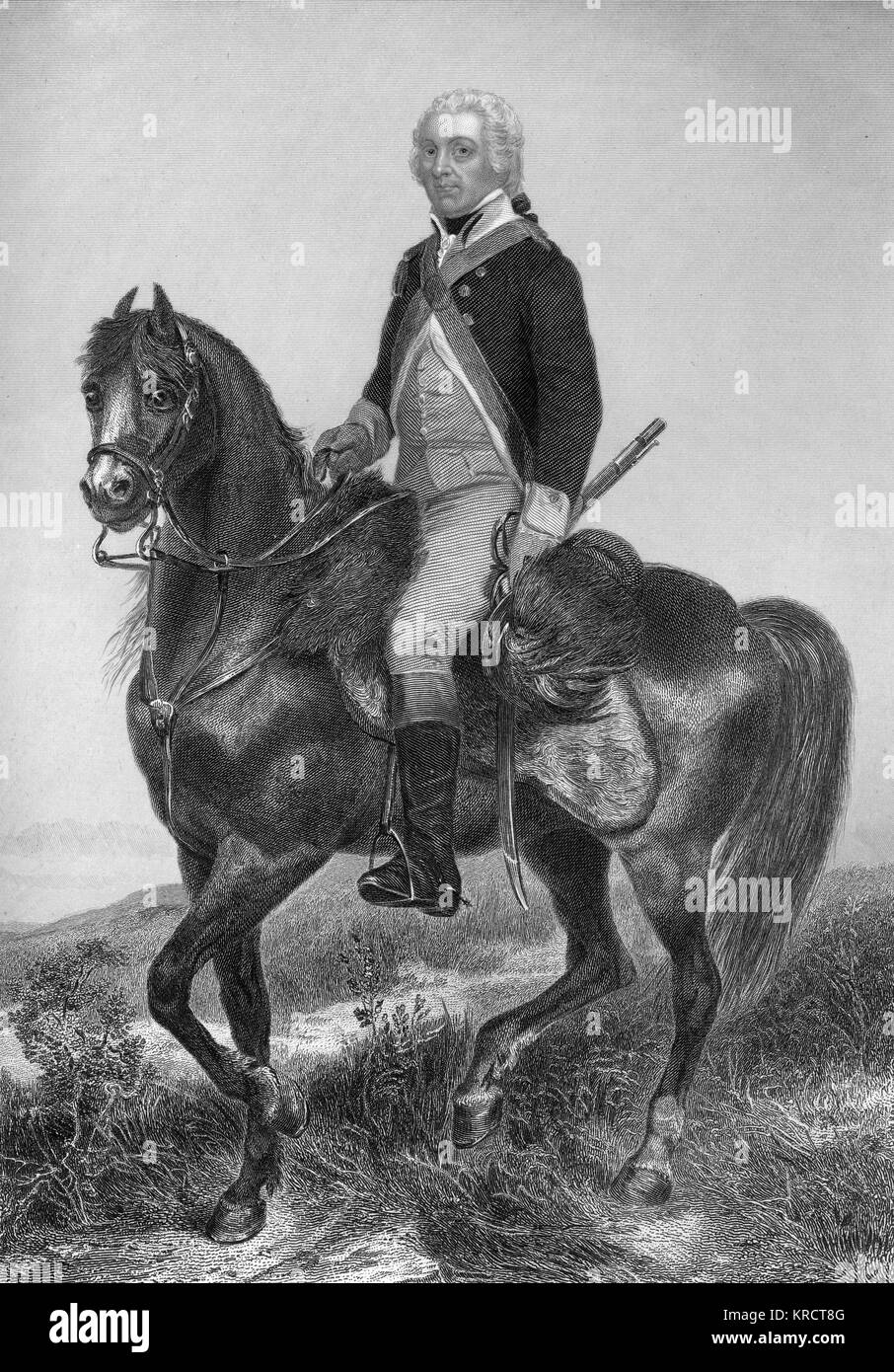 HENRY LEE known as 'Light Horse Harry' American Revolutionary general and statesman, noted for eulogy of Washington ('First in war' etc) Date: 1756 - 1818 Stock Photo