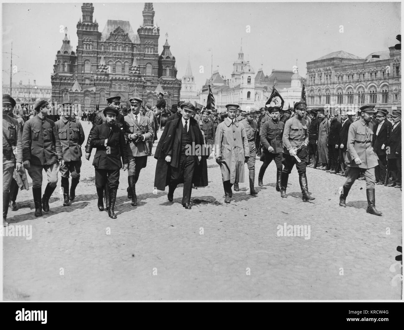 1918/LENIN IN RED SQUARE Stock Photo