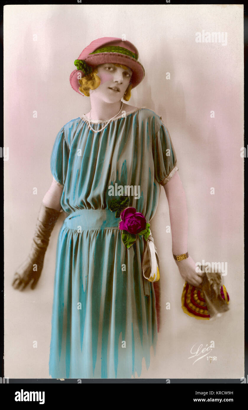 A flapper from the 1920s 1920s Stock Photo
