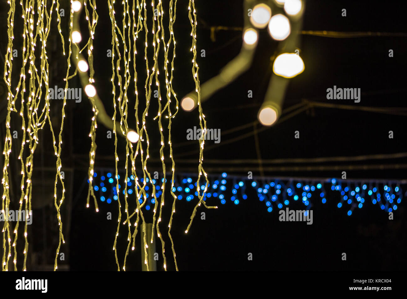 The christmas lights Stock Photo - Alamy