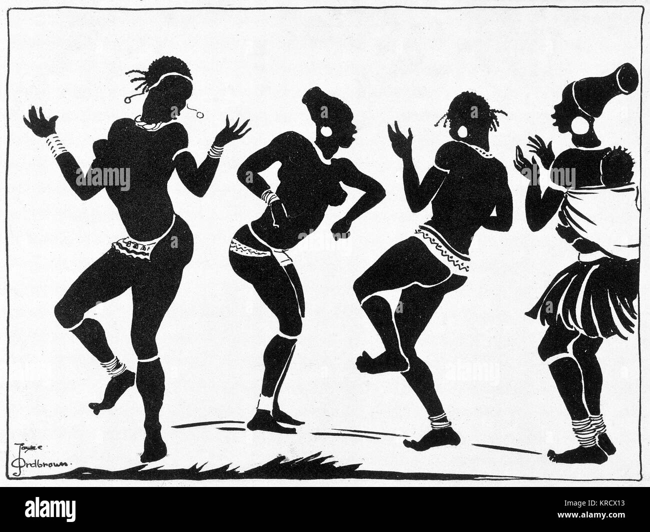 Dancers silhouette Black and White Stock Photos & Images - Alamy