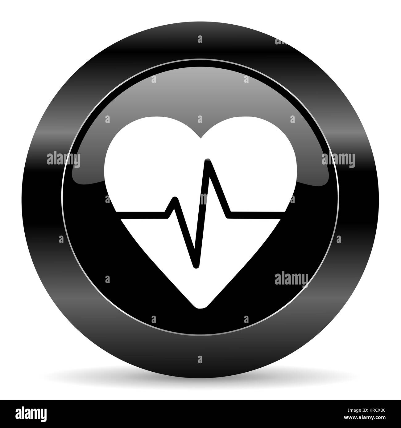 Medical background heart beat Black and White Stock Photos & Images - Alamy