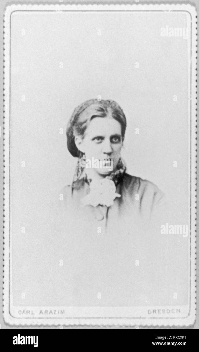 ANNA SNITKINA DOSTOIEVSKY wife of Fyodor Dostoievsky         Date: 19 -20th century Stock Photo