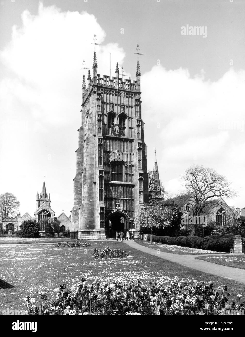 The Bell Tower of Evesham Abbey, Worcestershire, England. Date 16th