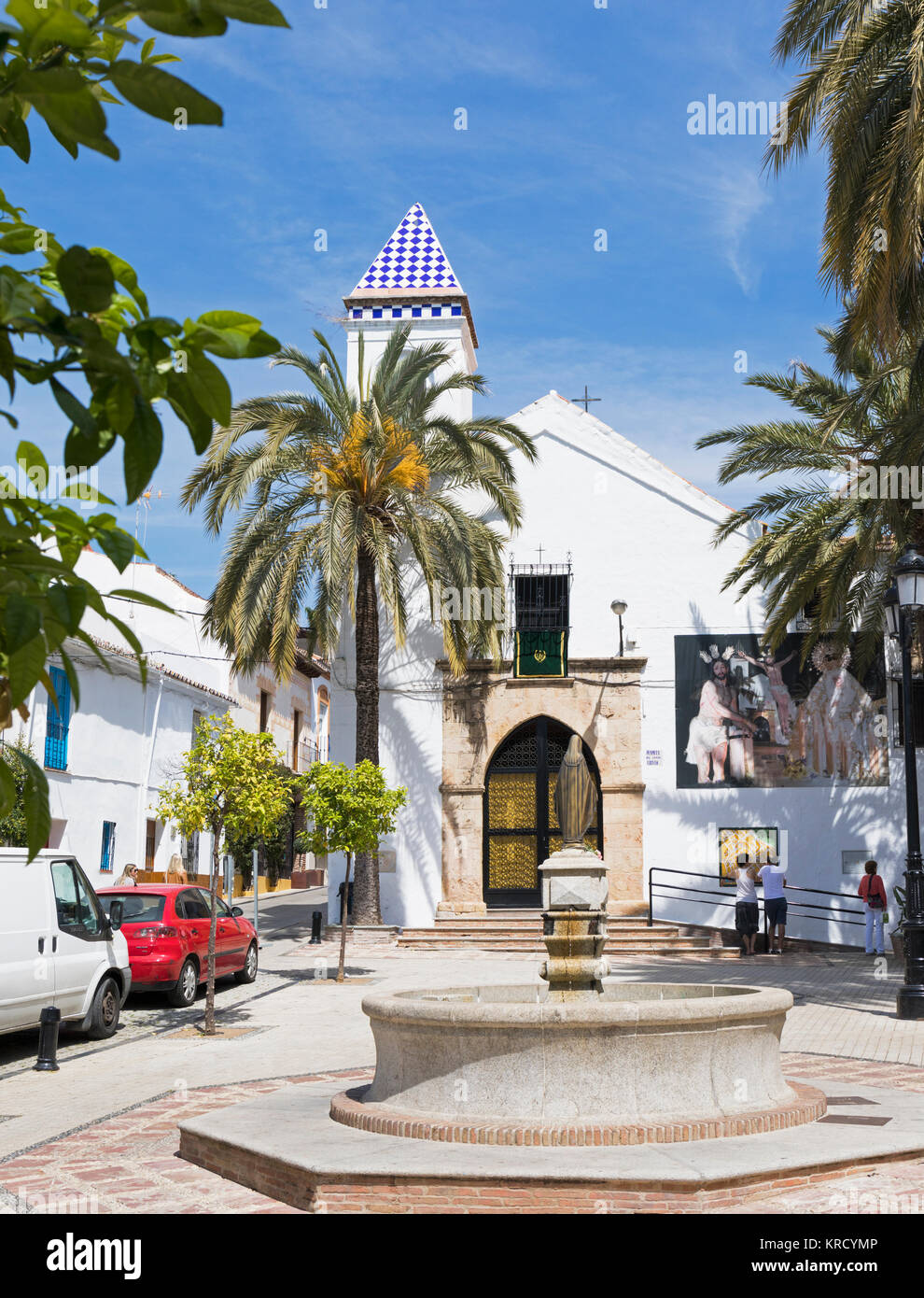 Marbella, Costa del Sol, Malaga Province, Andalusia, southern Spain.  Hermita del Santo Cristo or Hermitage of Holy Christ in the old town. Stock Photo