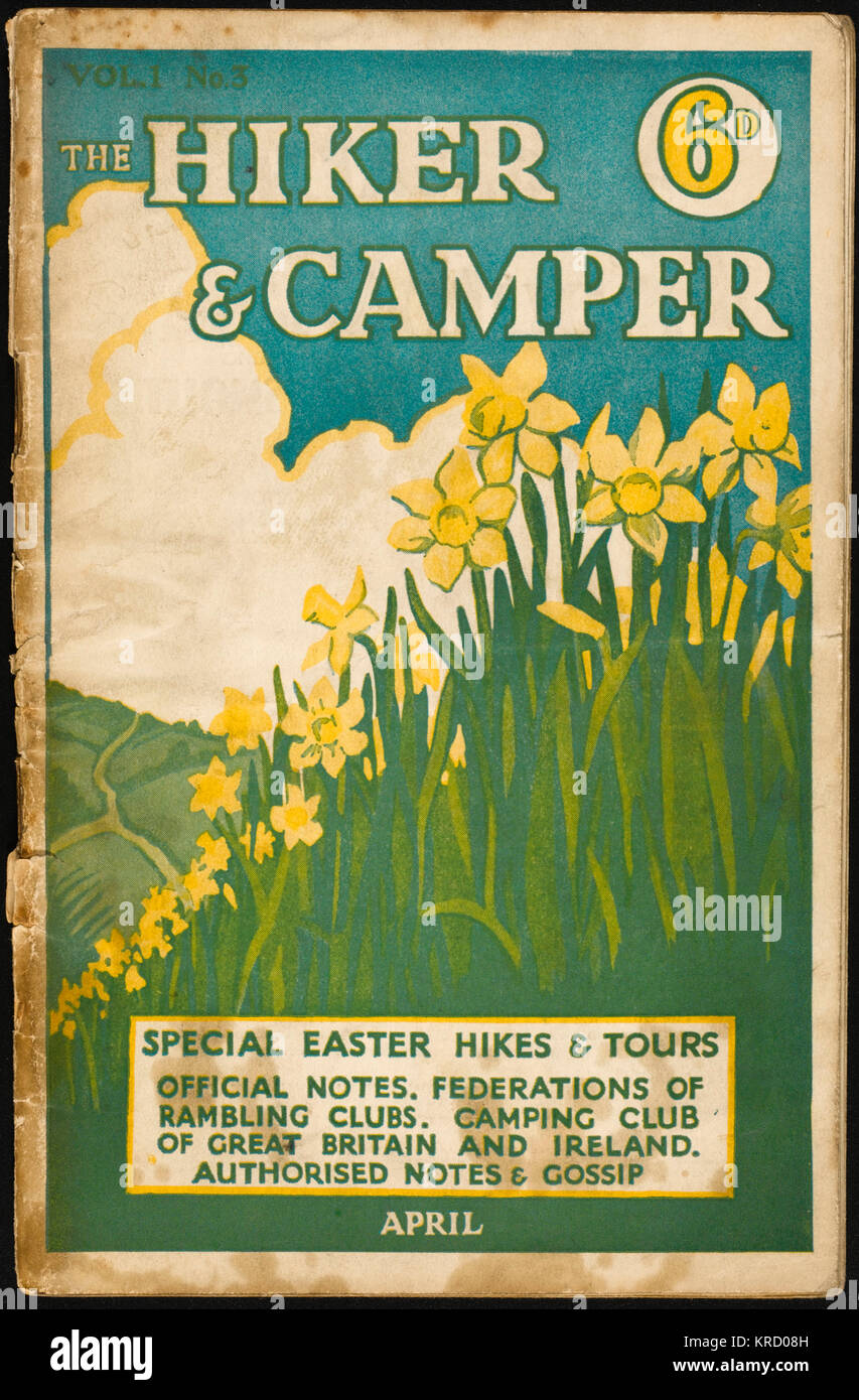 HIKER & CAMPER MAG/4.31 Stock Photo