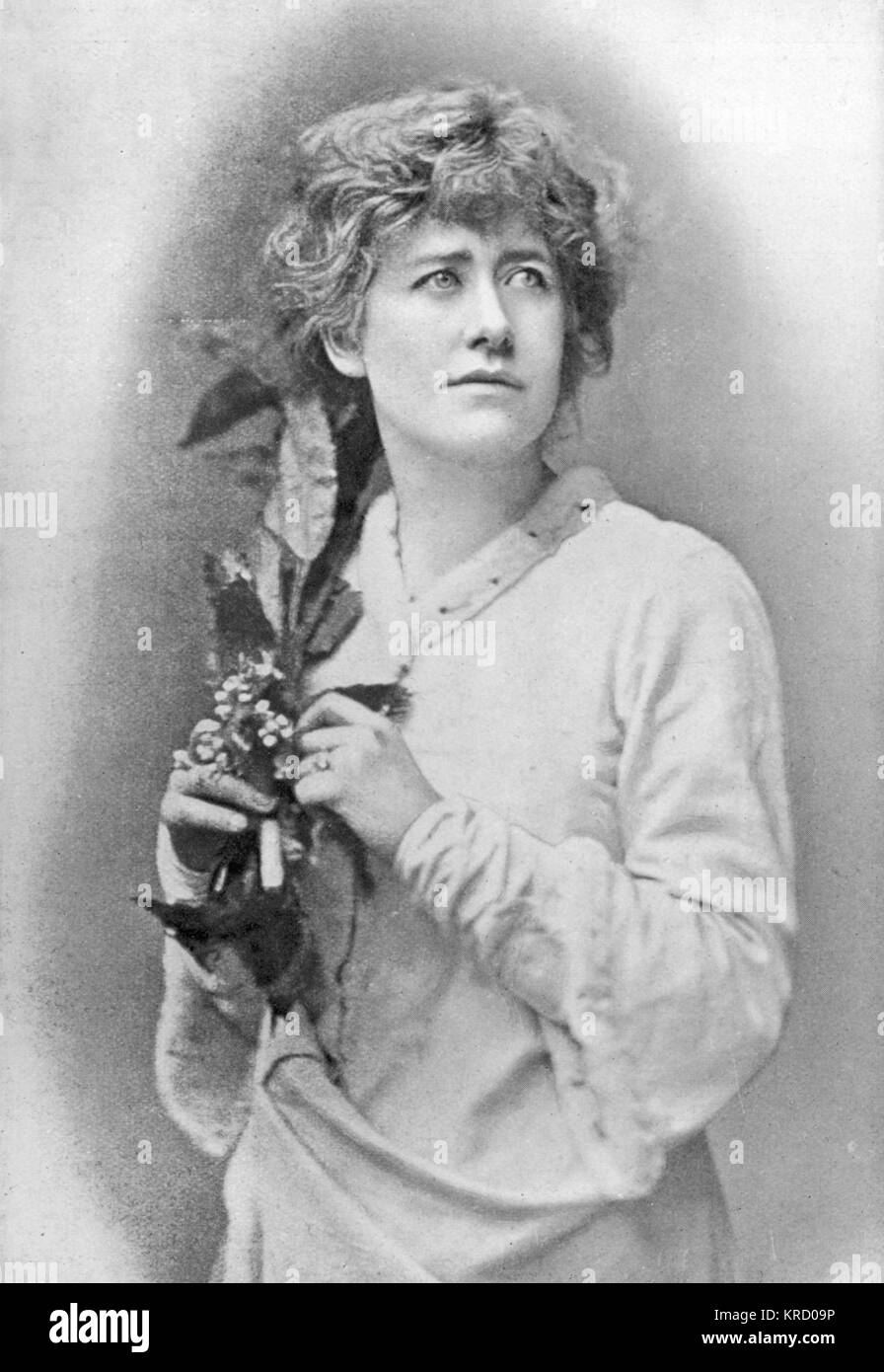 Ellen Terry in the role of Ophelia Stock Photo