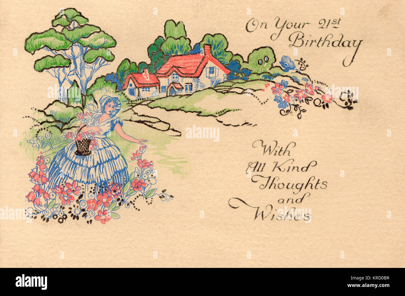 Nostalgic birthday card hi-res stock photography and images - Alamy