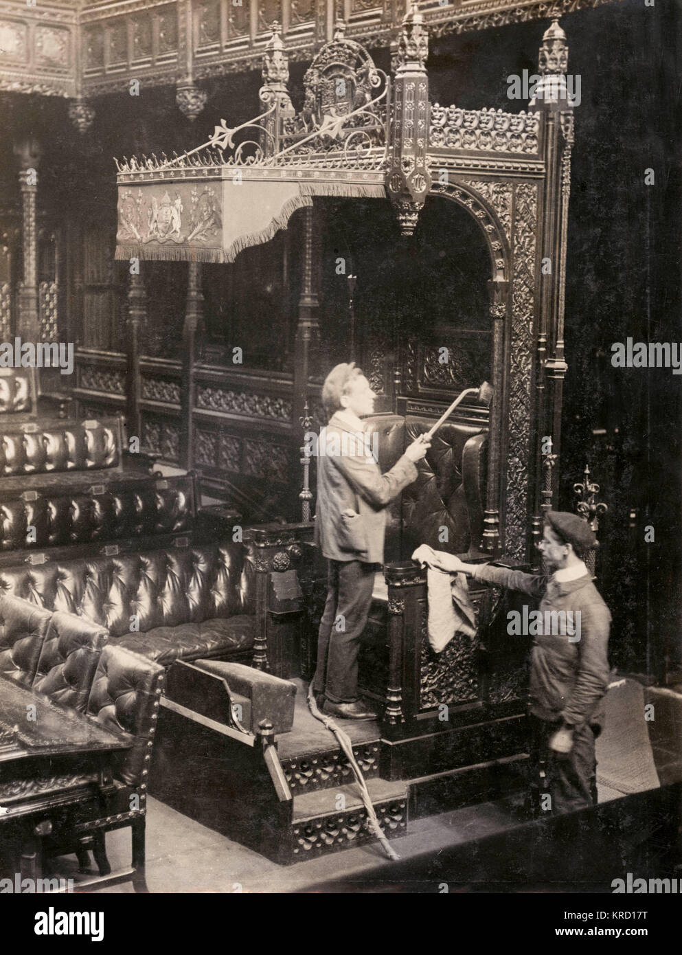 House of Lords cleaners Stock Photo