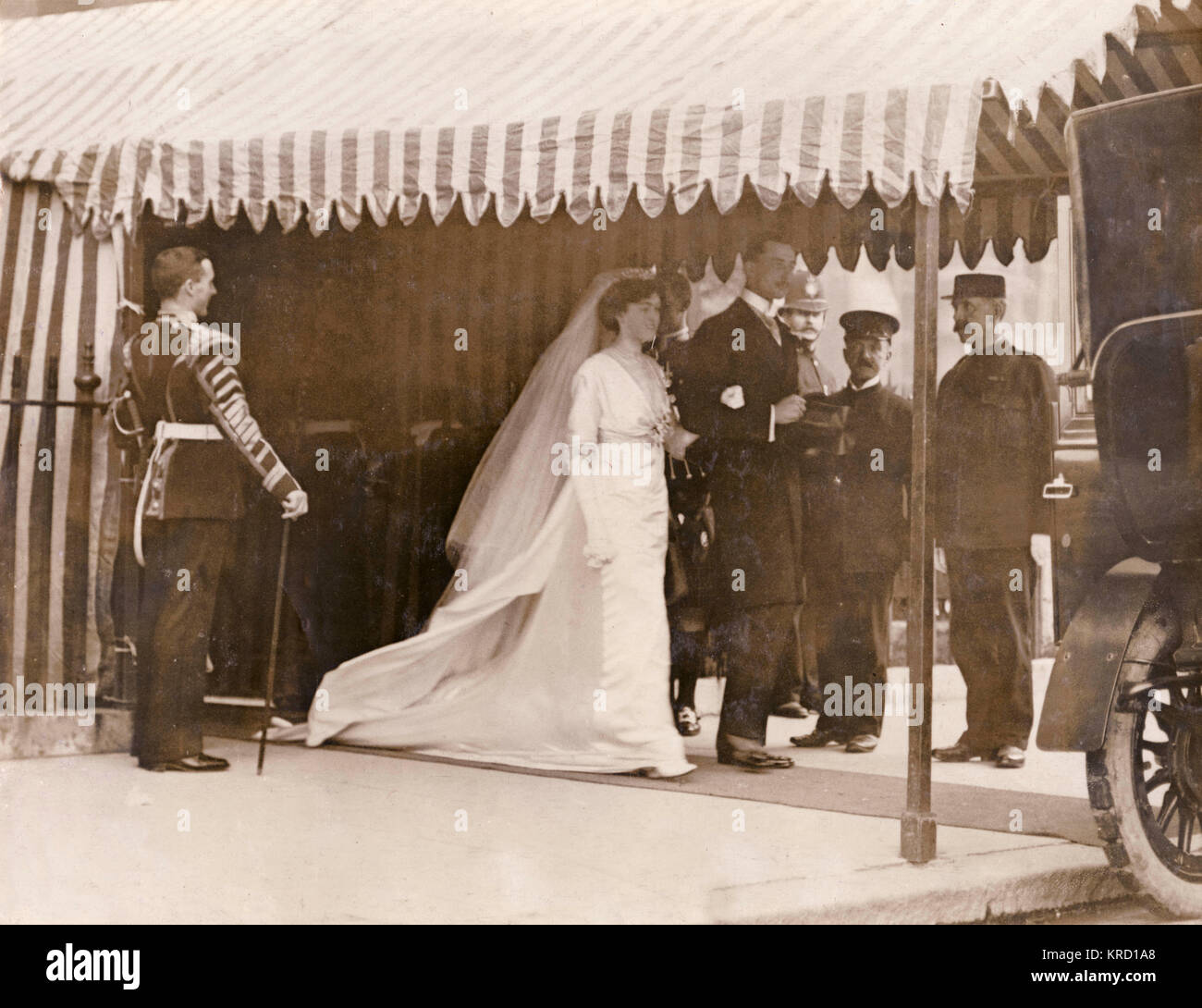 Wedding of Viscount Bury and Myee Carrington Stock Photo