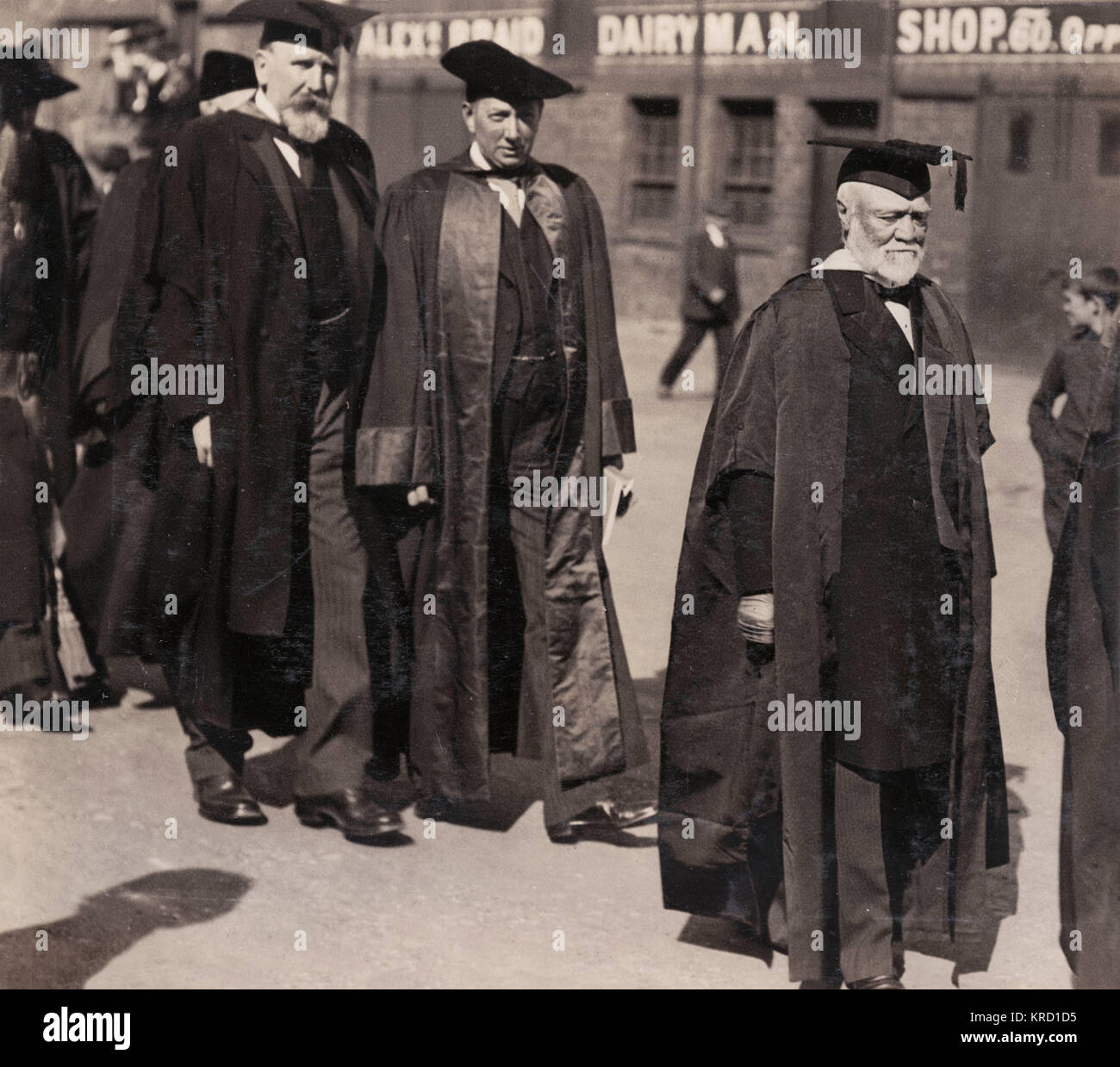 Andrew Carnegie at St Andrews University, Scotland Stock Photo