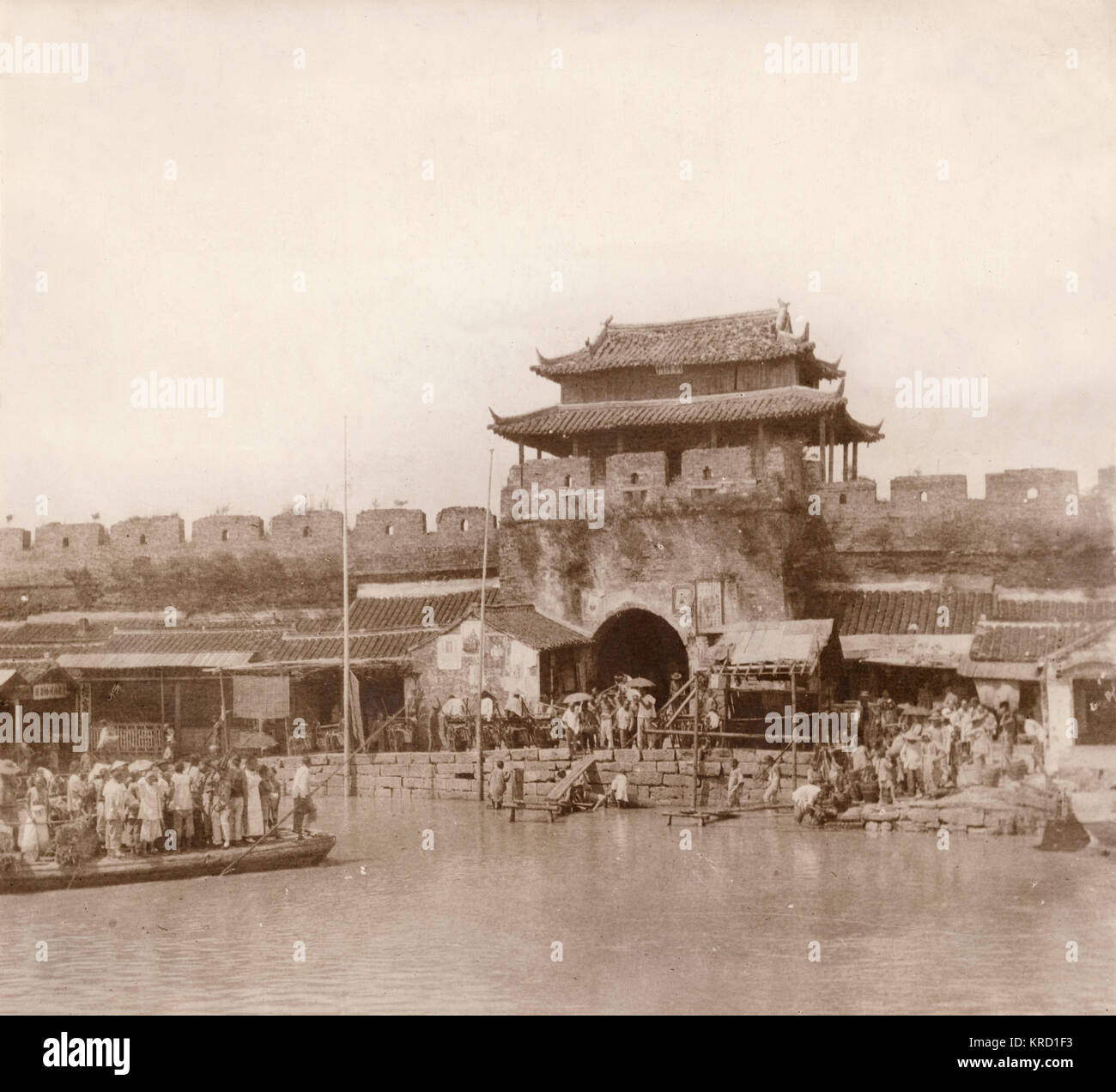 One of the main gates of Nanking, China Stock Photo