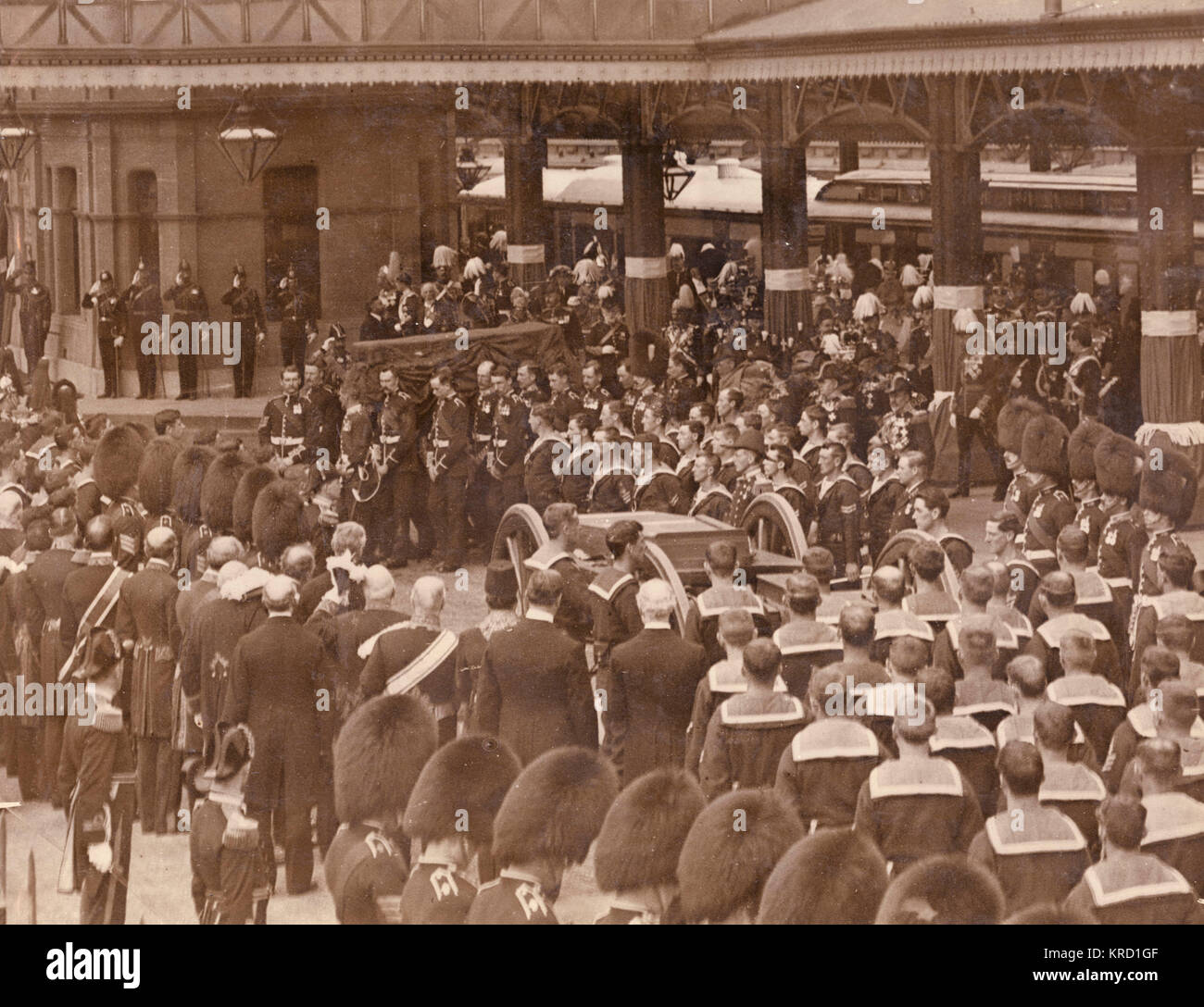 Funeral of King Edward VII, arrival at Windsor Stock Photo Alamy