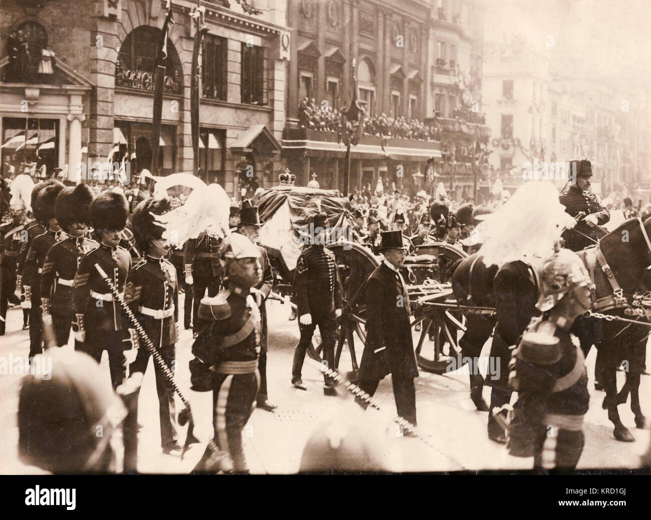 Funeral of King Edward VII, Central London Stock Photo Alamy