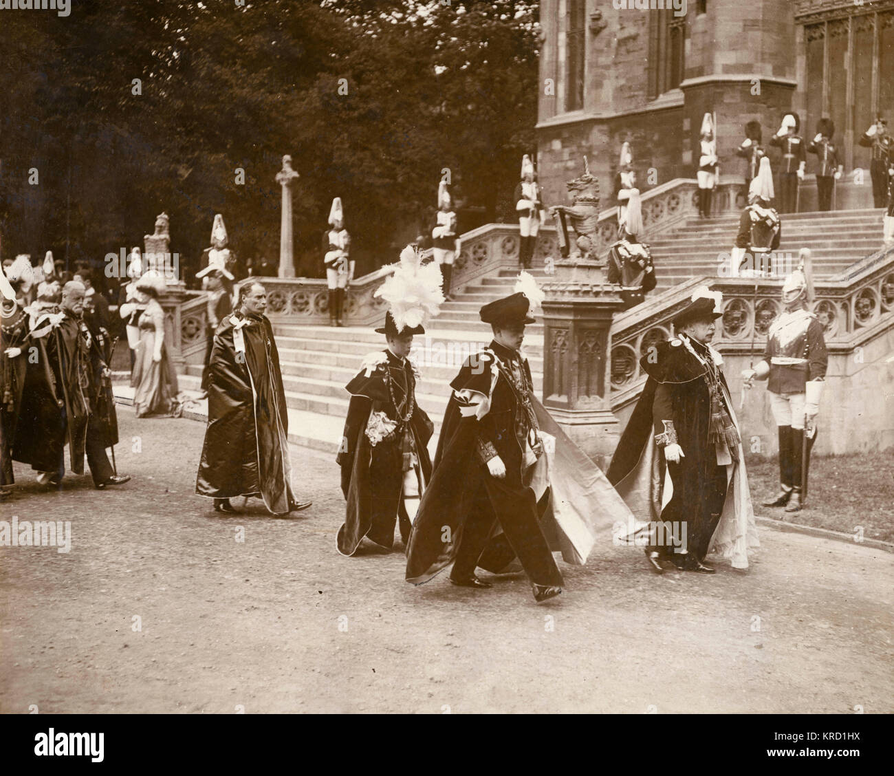 Prince of Wales (later Edward VIII) Knight of the Garter Stock Photo