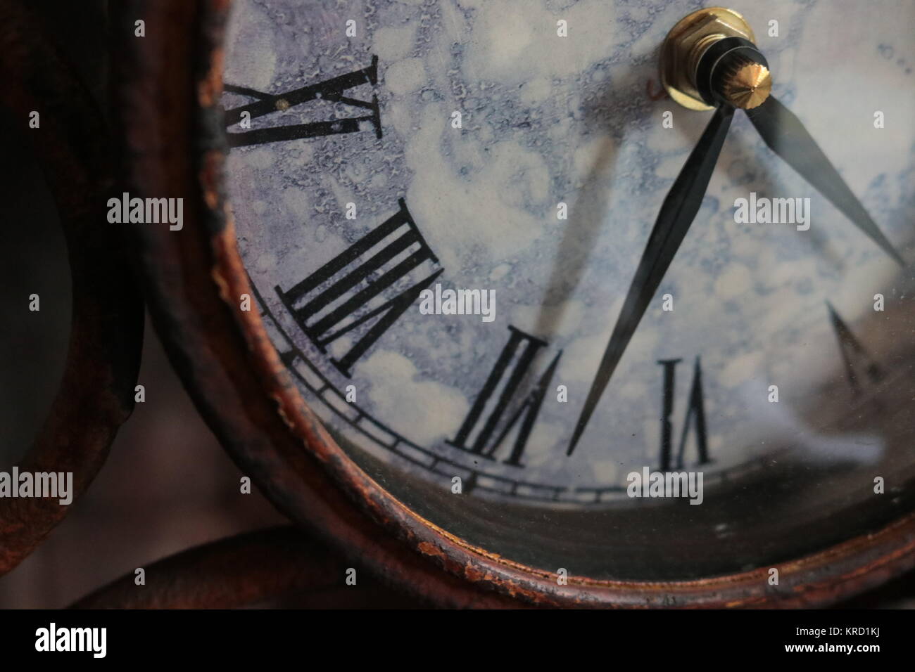 Ornate Unique Clock Stock Photo