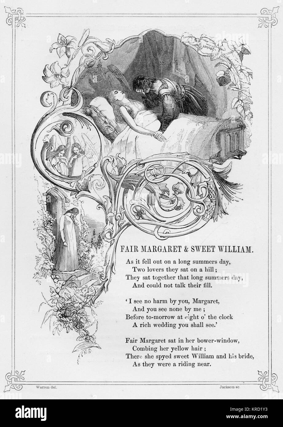 British Ballad, Fair Margaret and Sweet William Stock Photo Alamy
