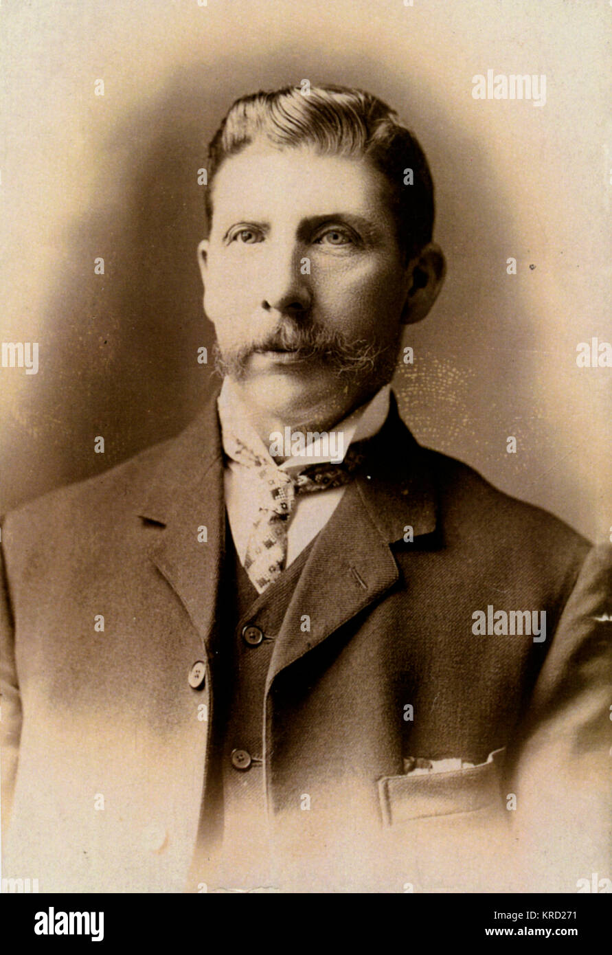Victorian man in studio photo Stock Photo