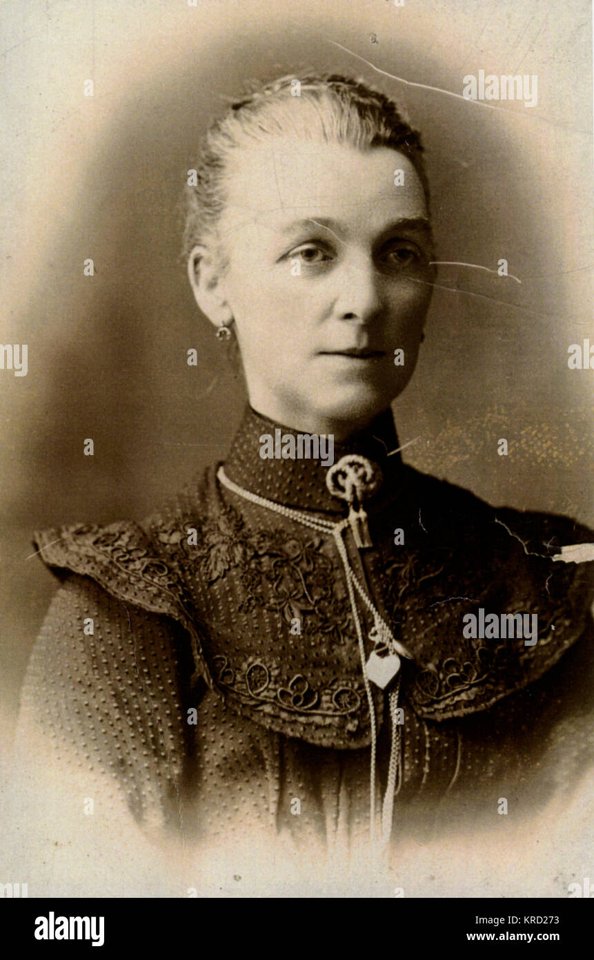Victorian woman in studio photo Stock Photo