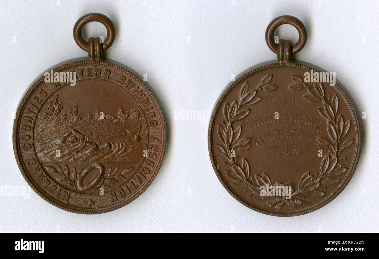 Medal of the Midland Counties Amateur Swimming Association, awarded to
