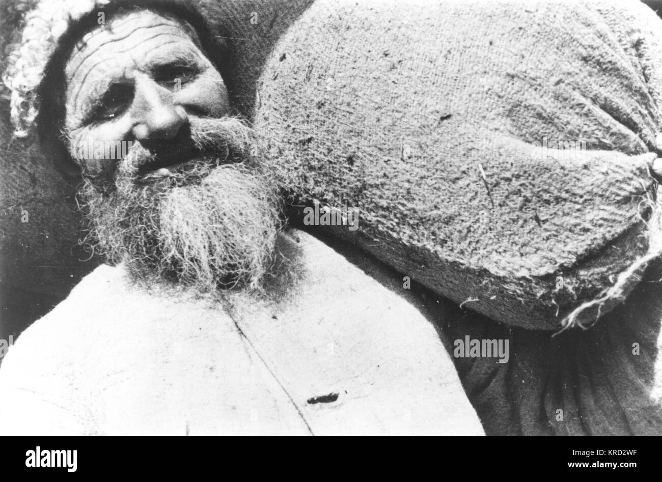 Russian Farmer with his Harvest Stock Photo - Alamy