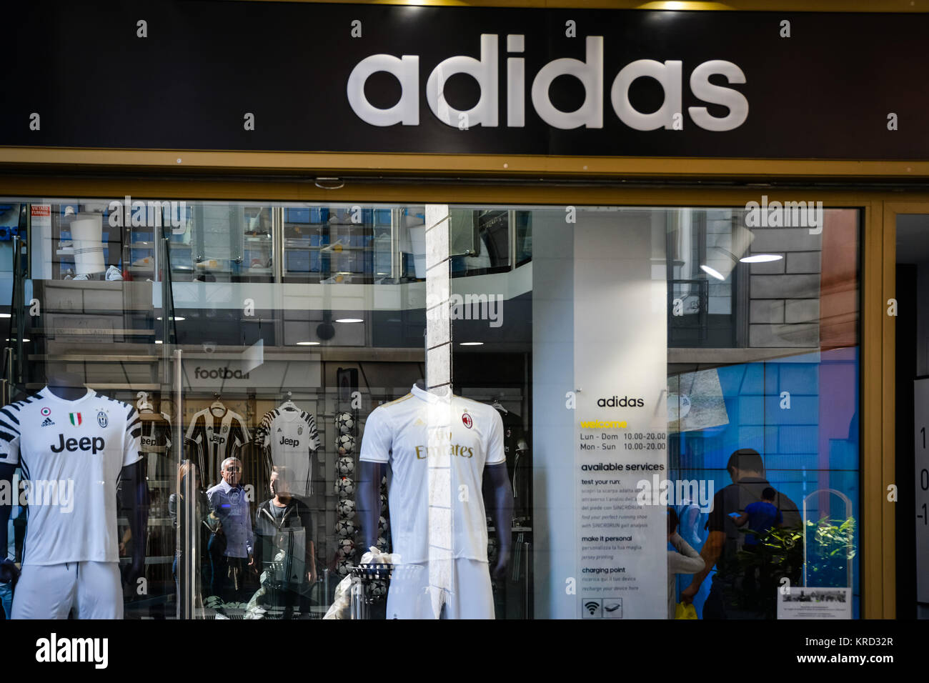 Milan, Italy - September 24, 2016: Adidas store in Milan Stock Photo - Alamy