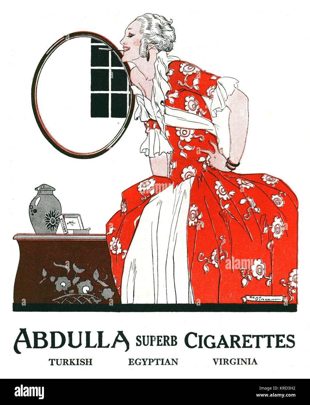 Abdulla Cigarettes advertisement Stock Photo