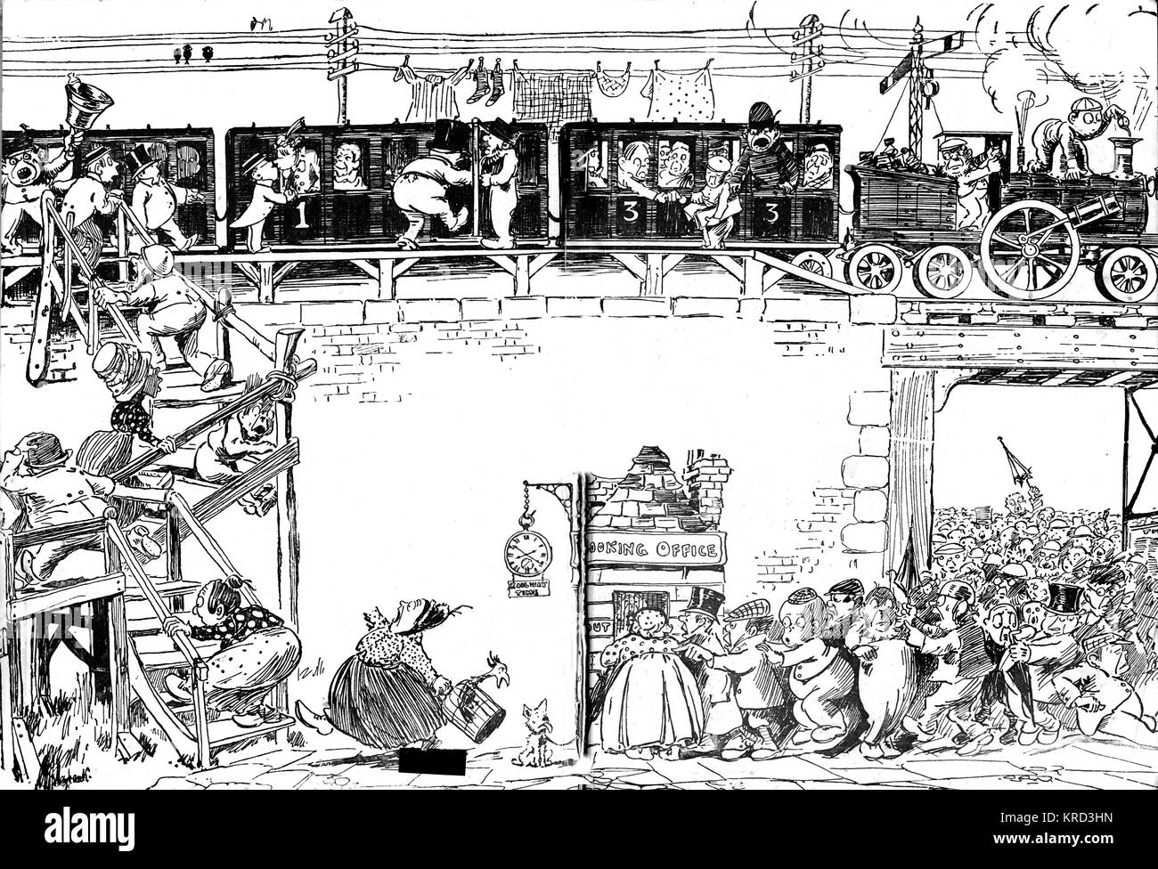 Cartoon train Black and White Stock Photos & Images Alamy