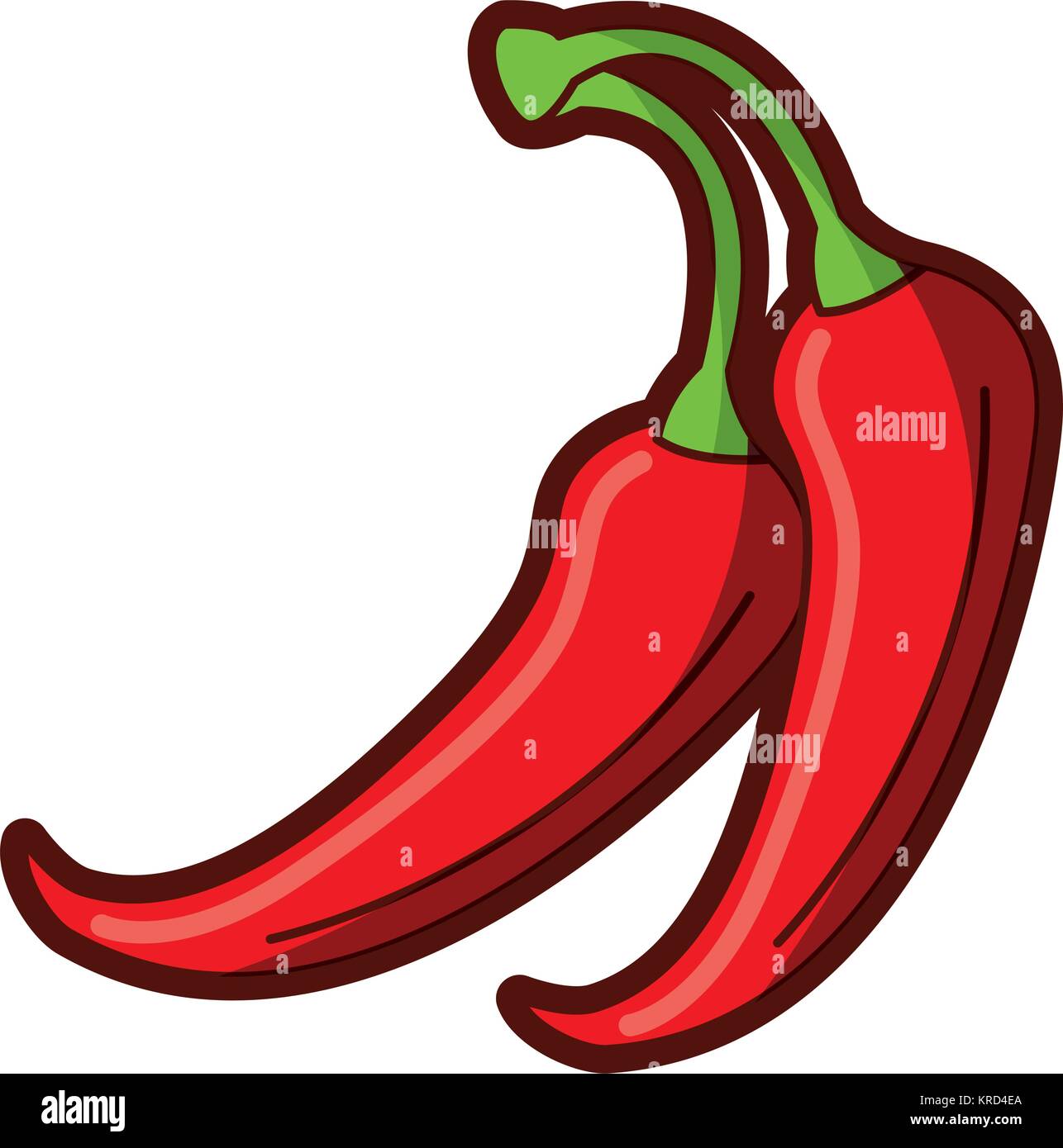 spicy chile vegetable icon Stock Vector Image & Art - Alamy