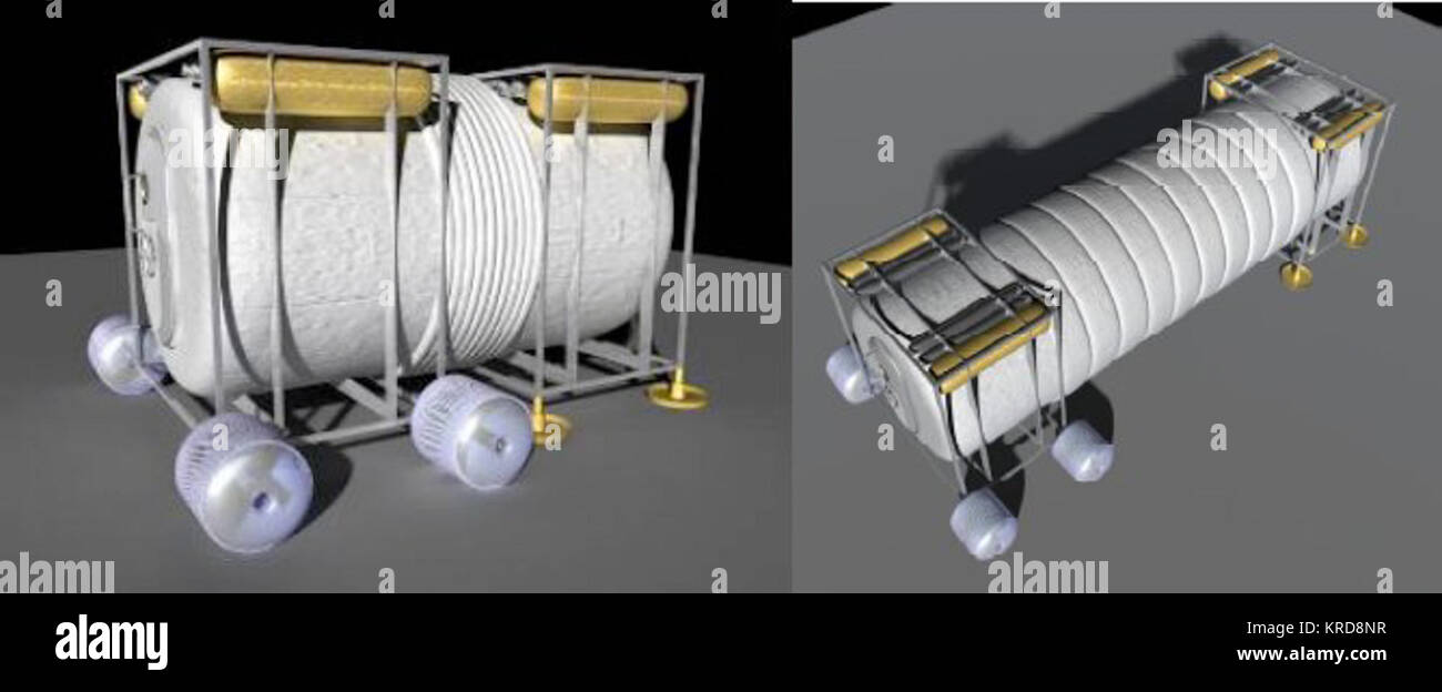 Hybrid expandable mini-hab Stock Photo - Alamy