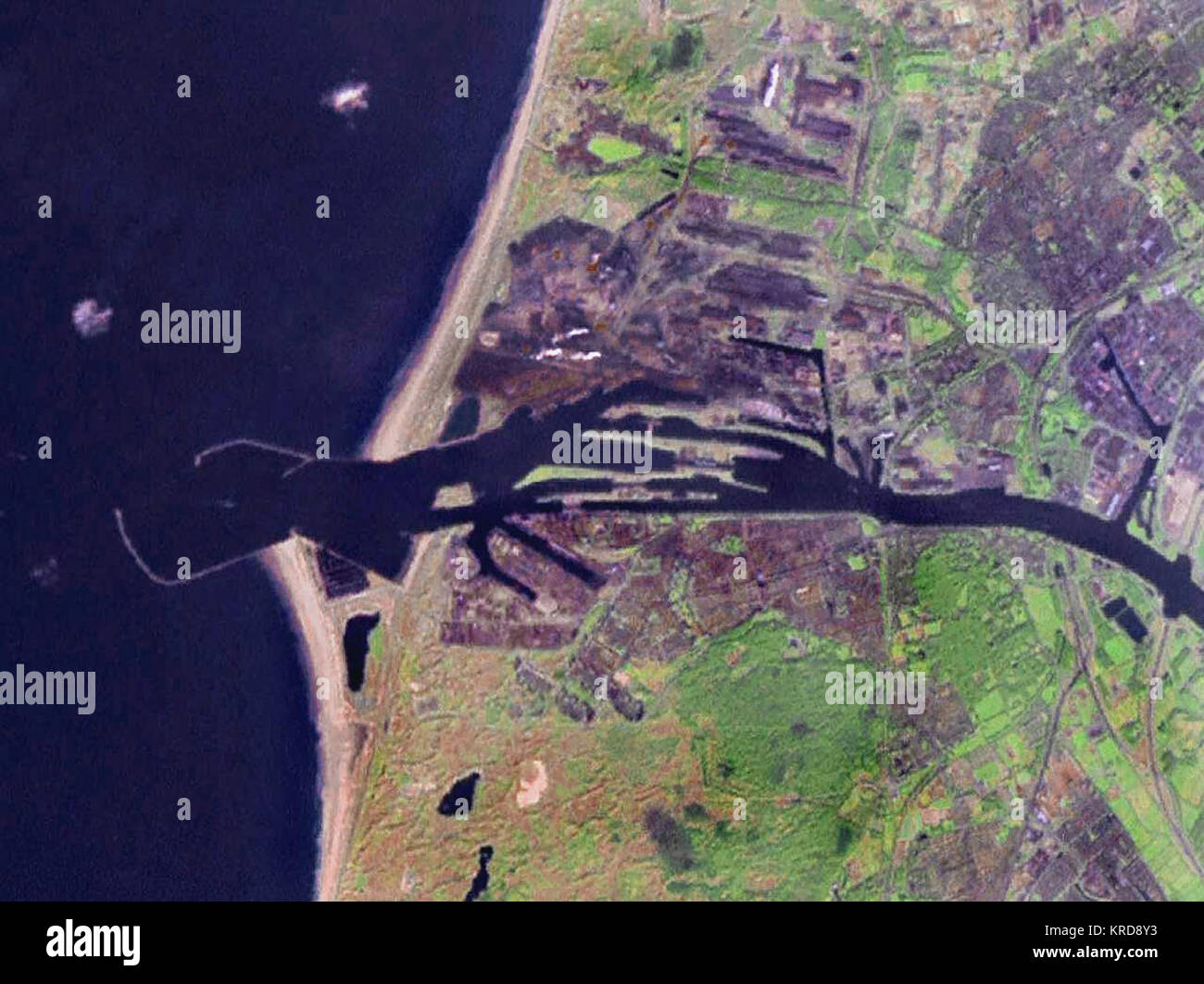 Netherlands satellite image hi-res stock photography and images - Alamy