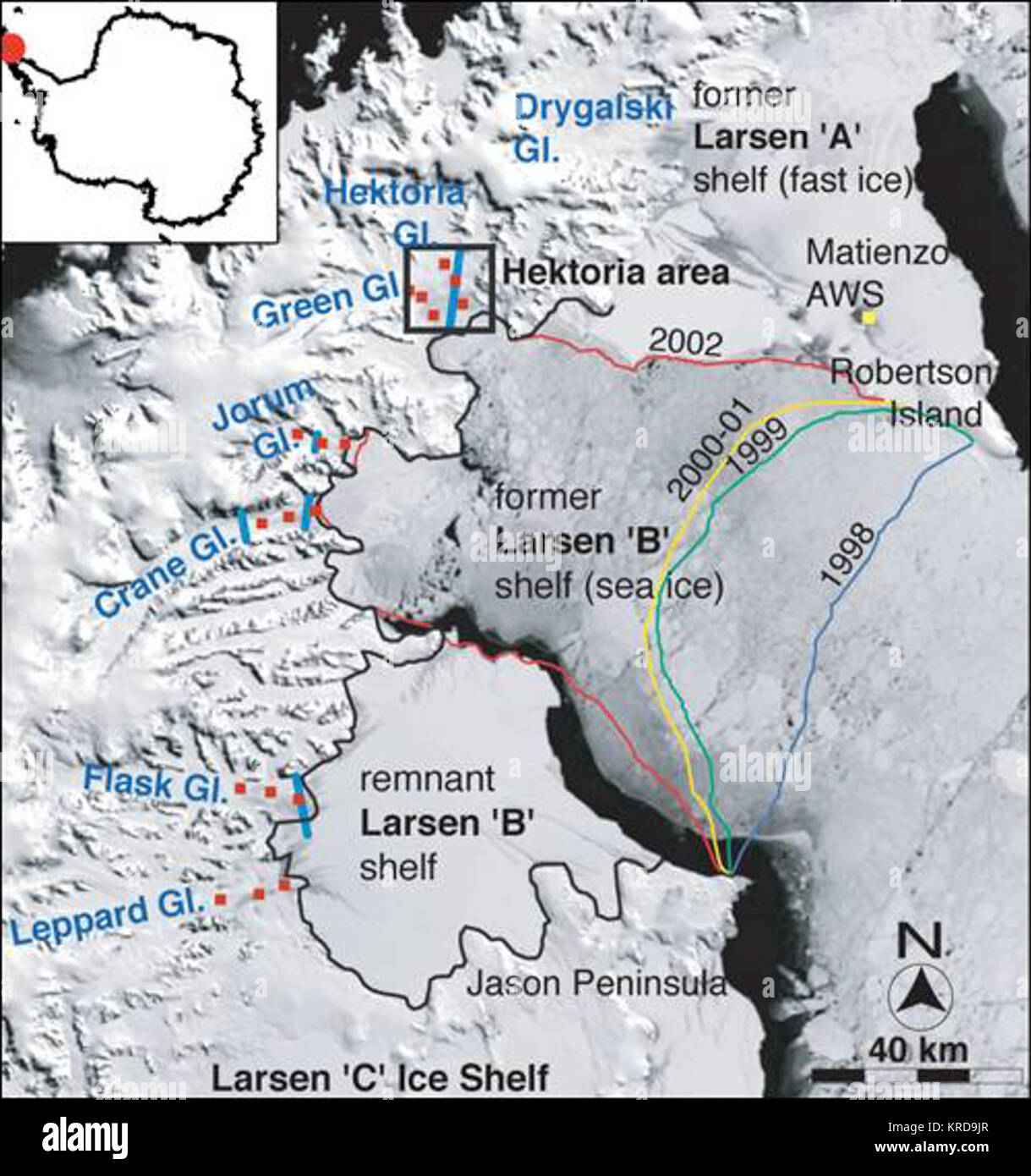 Larsen B collapse Stock Photo Alamy