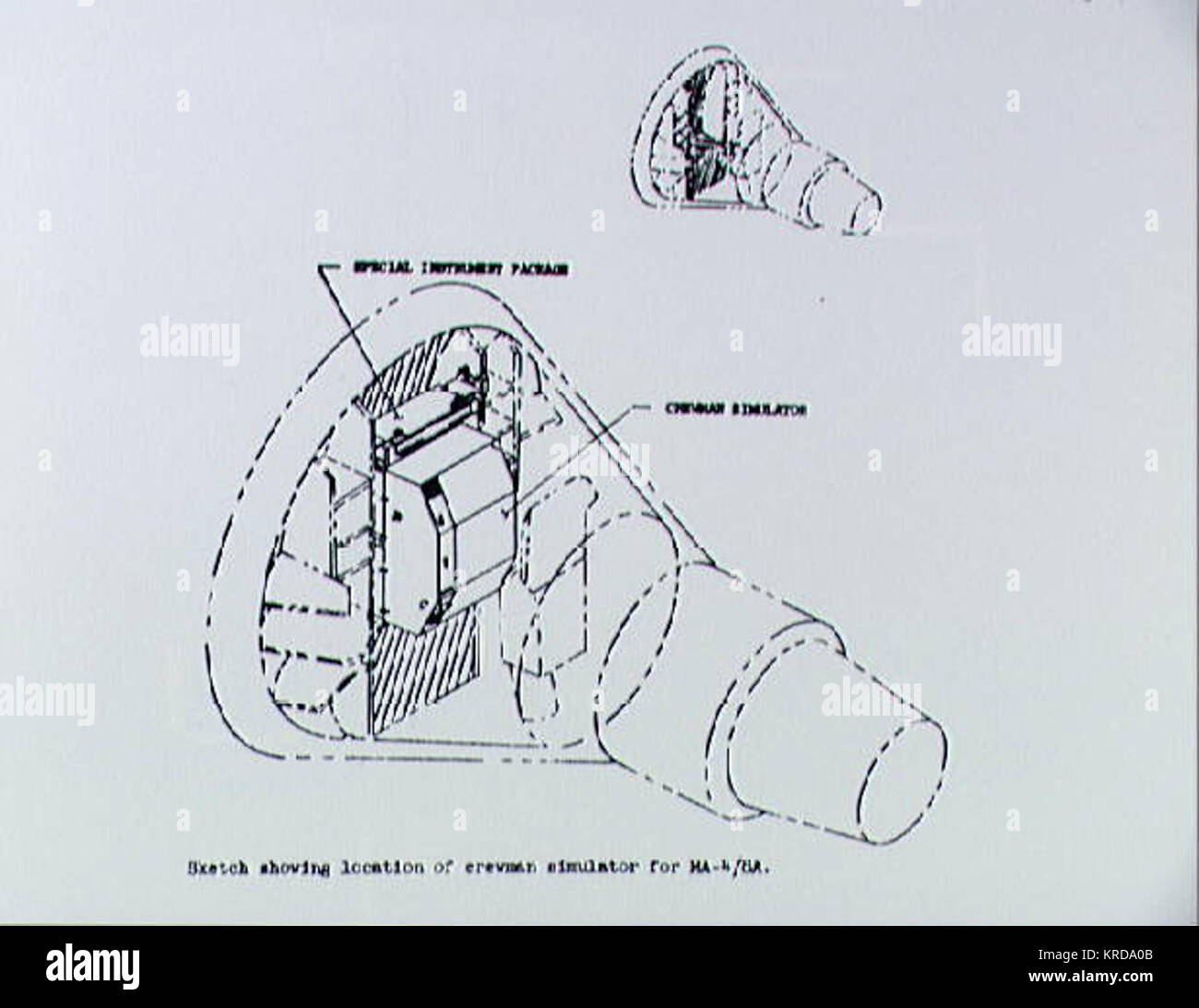 MA-4 crewman simulator Stock Photo - Alamy