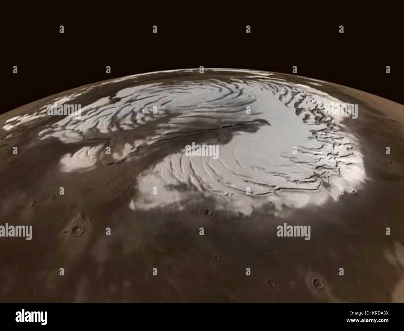 Mars north pole Stock Photo Alamy